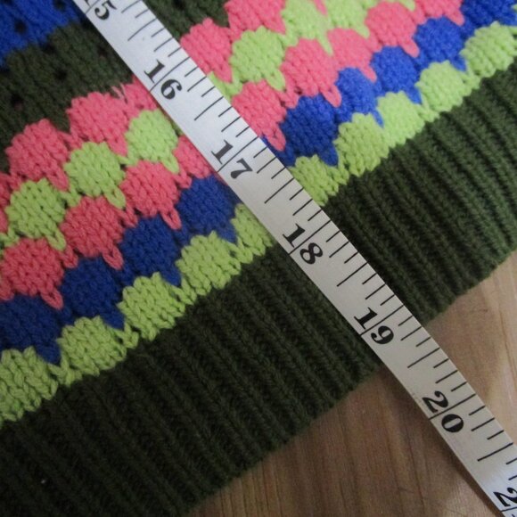 Circus by Sam Edelman stripe crochet crop sweater knit chunky striped NWT XS - Picture 14 of 16